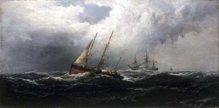 James Hamilton After a Gale Wreckers Germany oil painting art